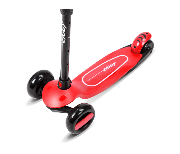 Spartan Ziggy 3-Wheel Tilt Scooter with LED Light For Kids - Red - Zoom Image 4