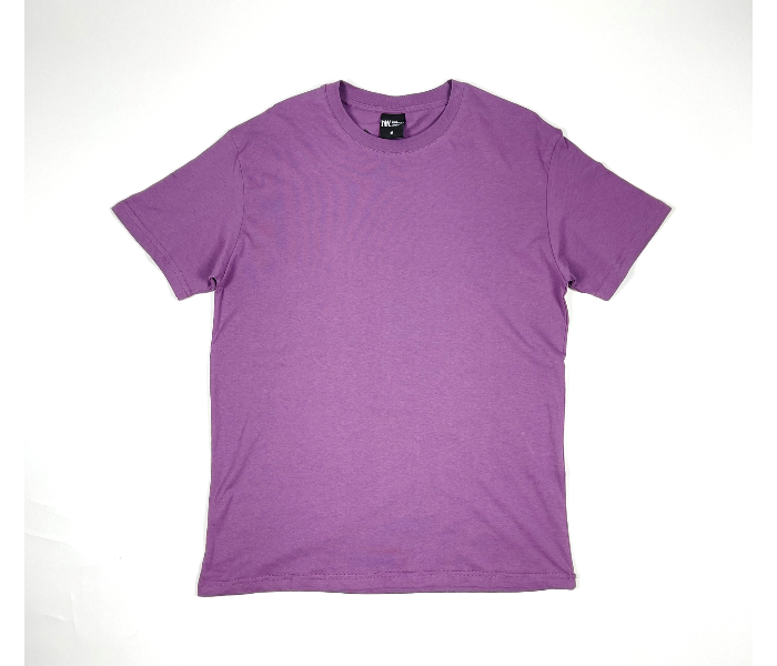 Regular Medium Round Neck T-Shirt - Purple - Zoom Image 3