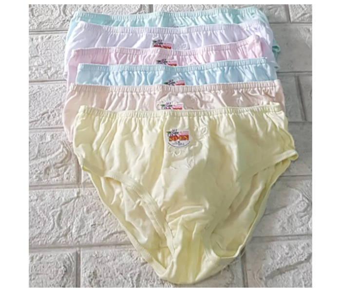 Pack of 4 Piece Mixed Color Large Soen Panty for Women - Zoom Image