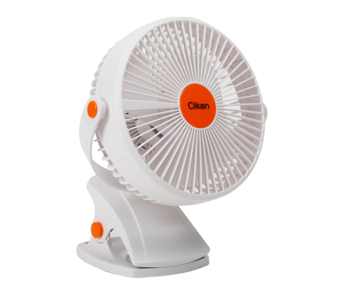 Clikon CK2039 Breeze Max 8 Inch Portable Rechargeable Fan With Smooth Airflow - White - Zoom Image 3