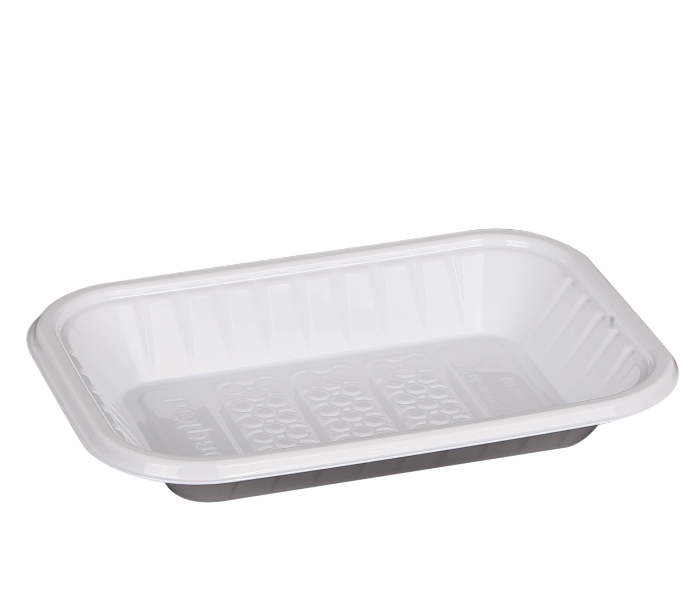 Hotpack PAV1HP No 1 1Kg Plastic Rectangular Tray - White - Zoom Image 3