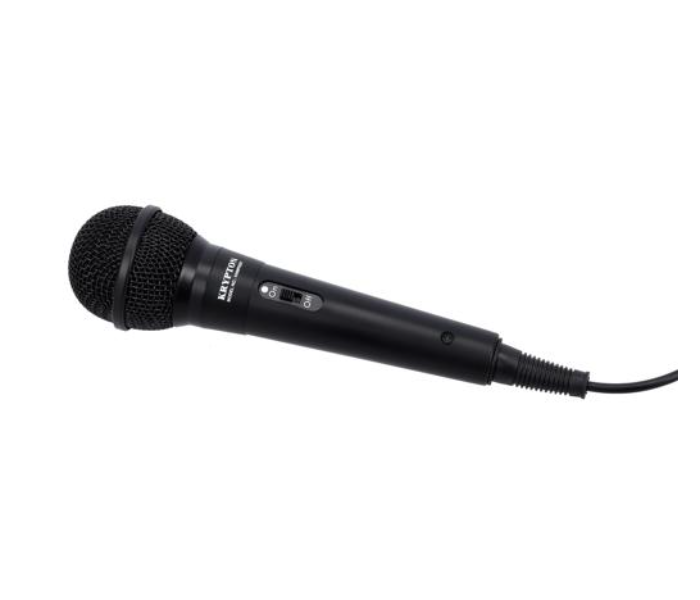 Krypton KNMP6267 Two Way Connector 3 Meter Cable Dynamic Microphone - Black - Zoom Image 1