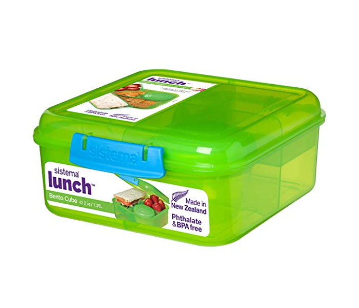 Sistema Bento Box to GO, Lunch Box with Yoghurt/Fruit Pot, 1.65 L, Bpa-Free