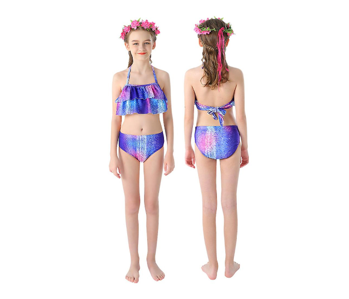 Mermaid 150cm Swimsuit for Kids - Blue and Purple - Zoom Image 3