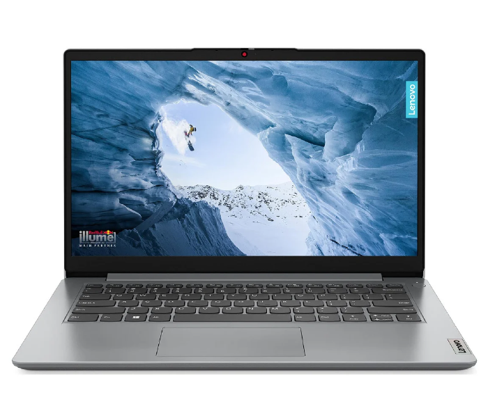 Lenovo 82V60032AX IdeaPad 1 Intel Celeron N4120 14 Inch HD 4GB RAM 128GB SSD Integrated UHD Graphics Windows 11 Arabic English Keyboard - Grey - Zoom Image 1