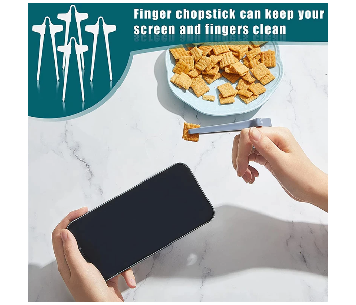 Finger Chopsticks Game Player Snack Holder Controller Training - Black - Zoom Image 8