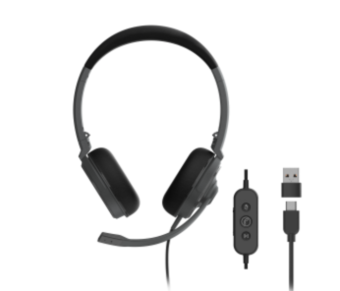 Dahua DH-VCS-ER200 Dual Microphone AI Noise Reduction Headset - Black - Zoom Image 2