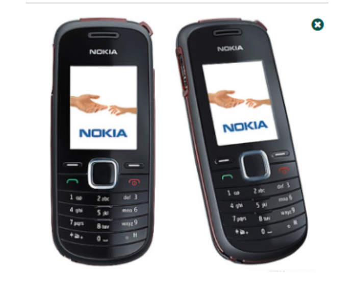 2 Pcs Nokia 1661 Mobile Phone Refurbished - Black - Zoom Image