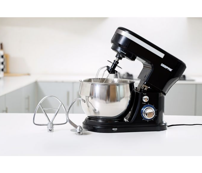 Geepas GSM43038UK 1000Watts 5Litre 2 In 1 Electric Hand and Stand Mixer - Black and Silver - Zoom Image 4