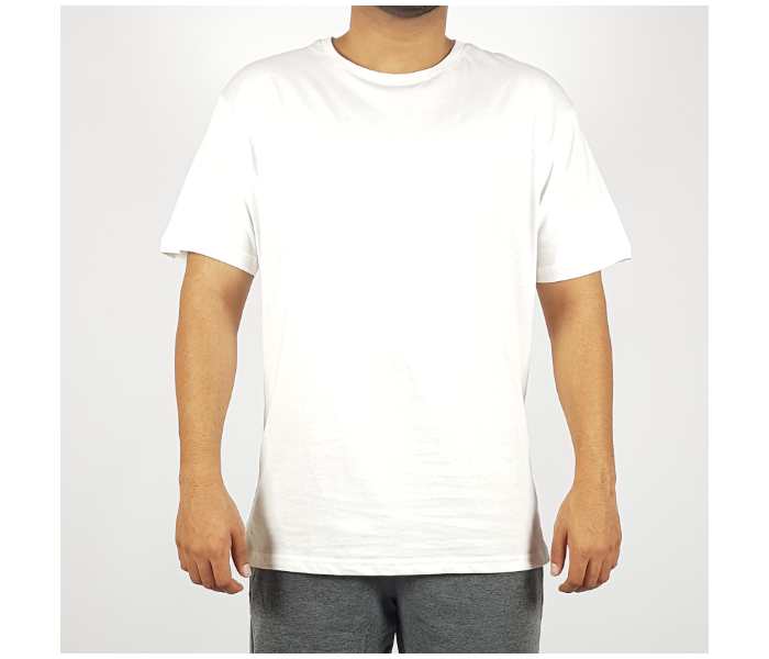 Regular XL Round Neck T-Shirt - White - Zoom Image 1