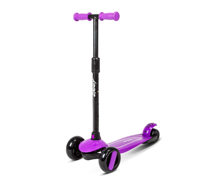 Spartan Ziggy 3-Wheel Tilt Scooter with LED Light For Kids - Purple - Zoom Image 1