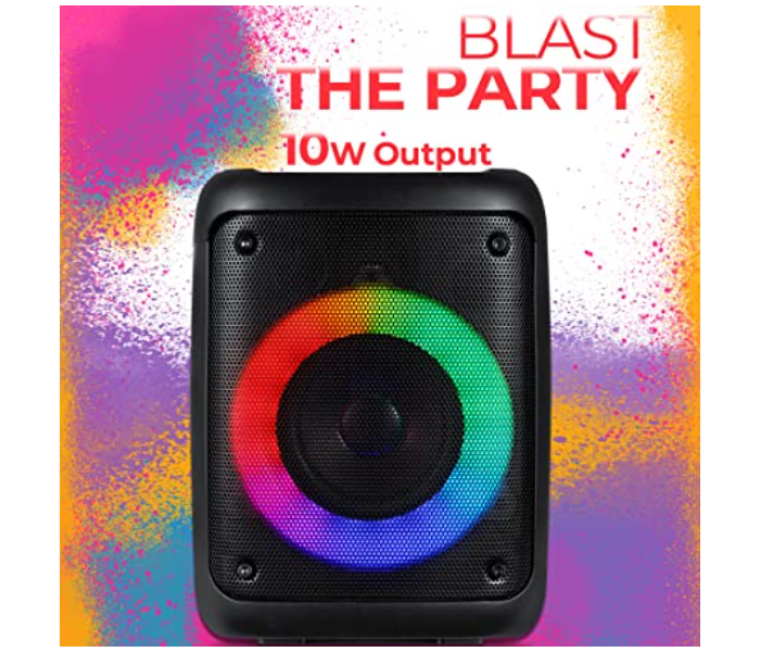 Galaxy 10Watts 3 Inch Driver Cone Bluetooth Speaker with Big Diaphram and 3 Modes of RGB Lights - Black - Zoom Image 2