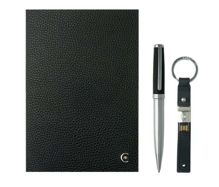 Cerruti 679 1881  A5 Notebook Metal Pen And 16GB USB Drive - Black - Zoom Image 1