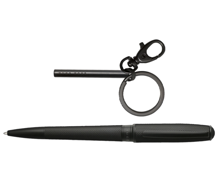 Hugo Boss 645  Essential Black Metal Pen And Key Ring - Zoom Image 1