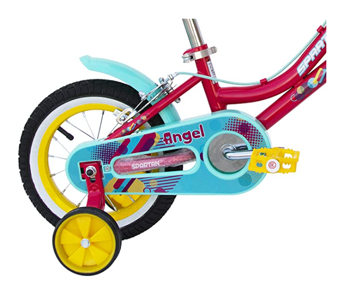 Spartan 12 Inch Angel Pink Bicycle For Kids - Pink and Blue - Zoom Image 3