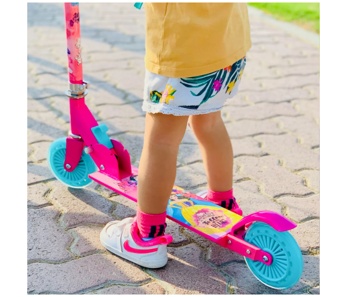 Spartan Princess 120mm Folding Scooter For Kids - Pink and Blue - Zoom Image 5