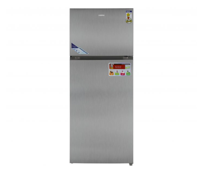 Geepas GRF6021SSXN 595 Litre No Frost Double Door Refrigerator - Silver - Zoom Image