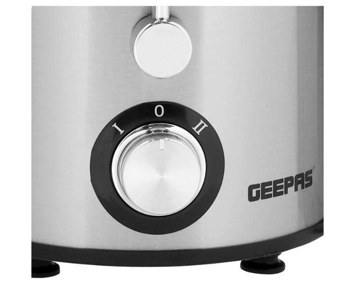 Geepas GJE46017 1.4 Litre 600Watts Stainless Steel Overheat Protector Juice Extractor - Black and Silver - Zoom Image 3