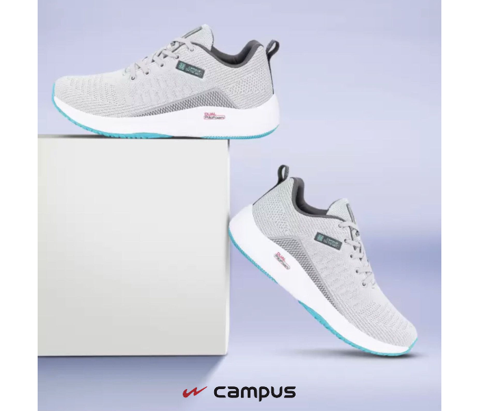 Toll UK 10 Sized Campus Sports Shoe For Men - Light Grey - Zoom Image