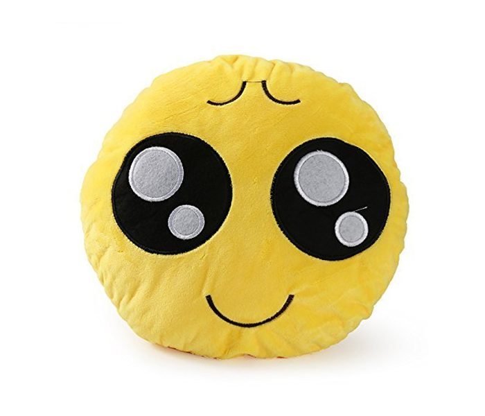 Qq 50 cm Expression Facial Expressions Pillow - Yellow - Zoom Image 1