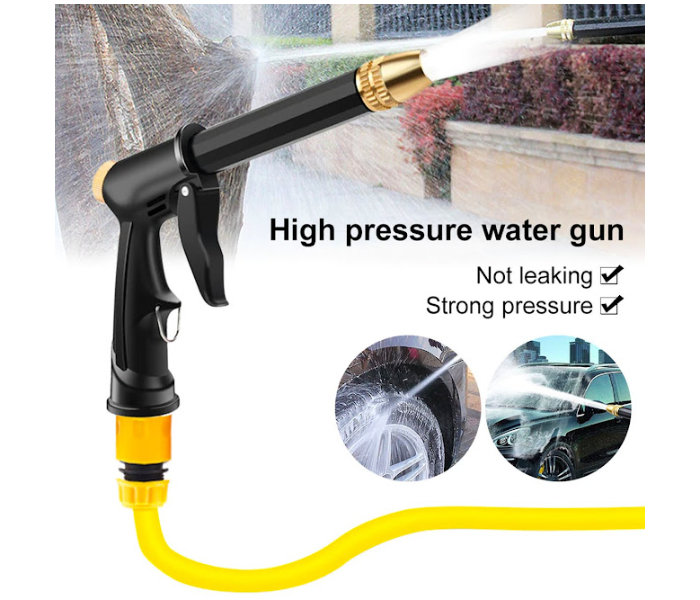 GTC 22000960 High Pressure Car Wash Water Gun Kit With 10 Meter Hose - Black and Yellow - Zoom Image 2