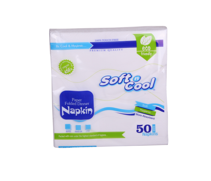 Hotpack NAPKIN4040 Set of 50 Pieces 40x40cm  Soft N Cool Paper Napkin - Zoom Image 2