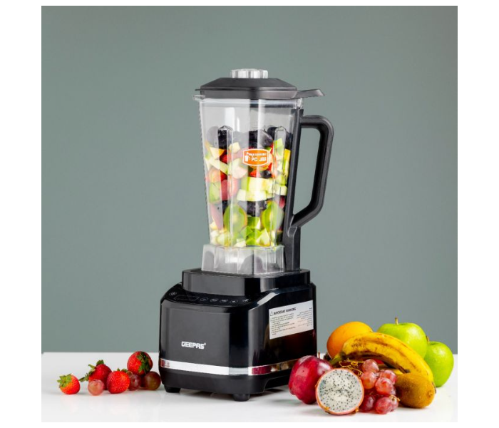 Geepas GSB44082 2 Litre 1800Watts LED Display Digital Professional Blender - Black - Zoom Image 2