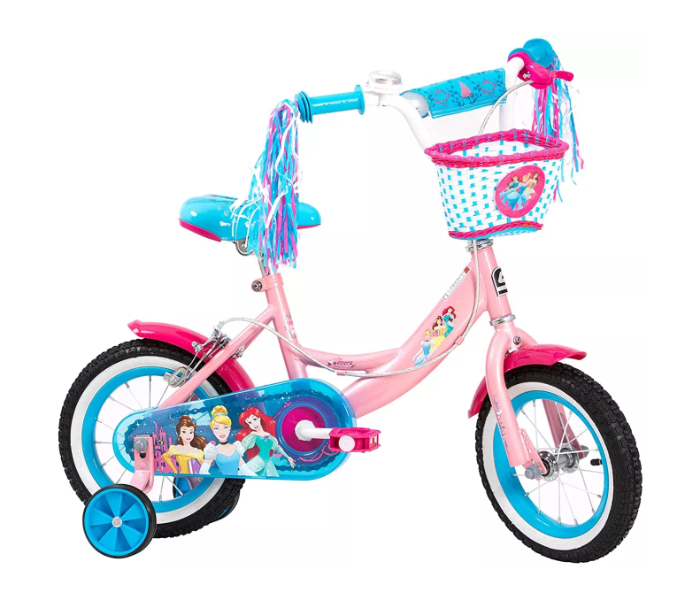 Spartan 12 Inch Disney Princess Bicycle For Kids - Pink and Blue - Zoom Image 1