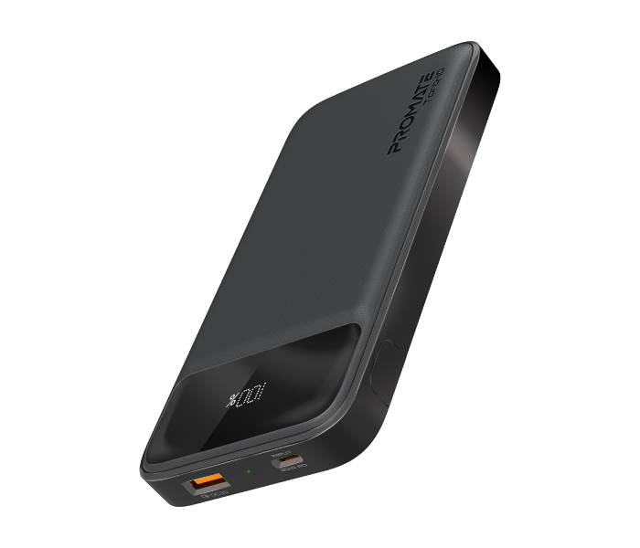 Promate 10000mAh 20Watts Power Bank with Kickstand - Black - Zoom Image 1