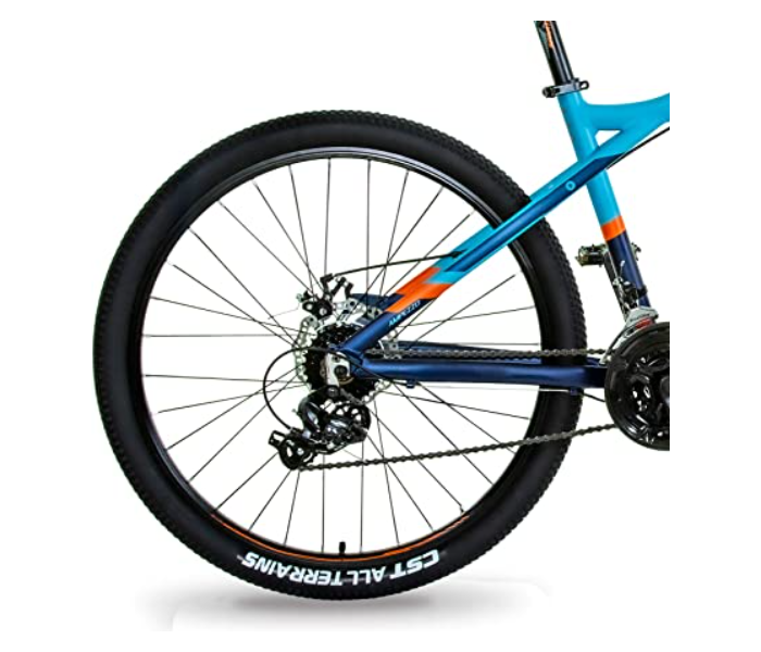 Spartan 27.5 Inch Ampezzo Mountain Bike Alloy Bicycle For Adult - Black and Blue - Zoom Image 3