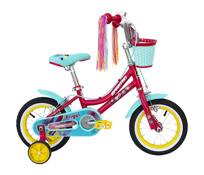 Spartan 12 Inch Daisy Teal Bicycle For Kids - Pink and Blue - Zoom Image 2