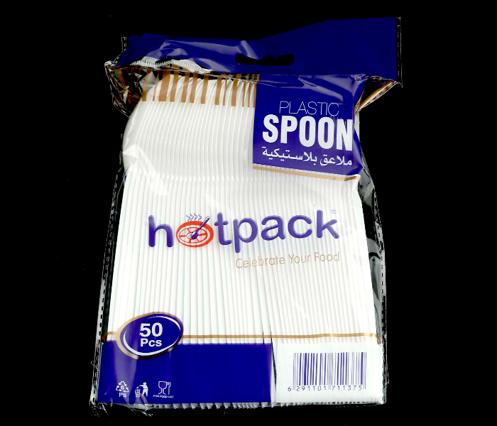 Hotpack DSPSHP Set of 50 Pieces Plastic Desert Spoon - Zoom Image 3