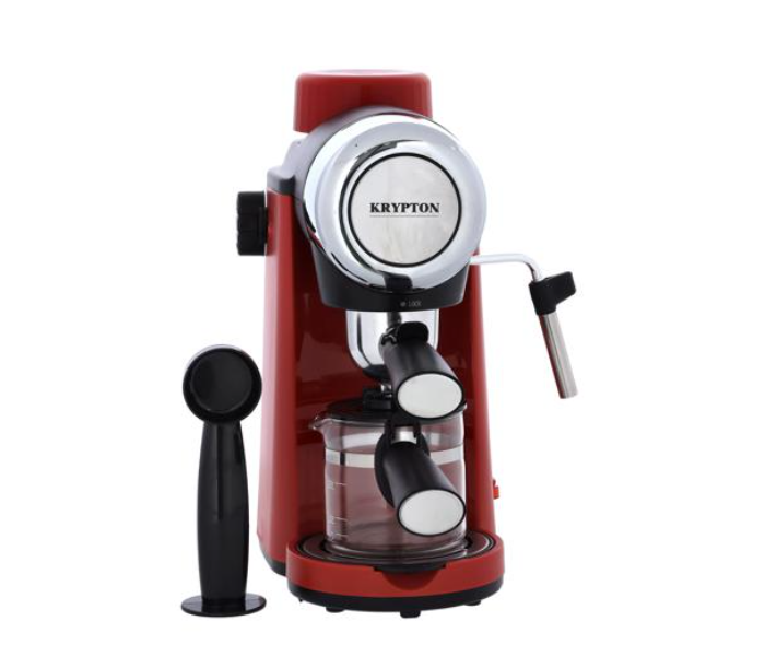 Krypton KNCM6319 800Watts 5 Bar Die-Casting Boiler Espresso Coffee Machine - Maroon - Zoom Image 1