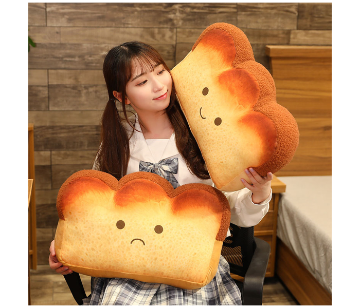 Medium Size Toast Bread Sleeping Pillow - Coffee - Zoom Image 2