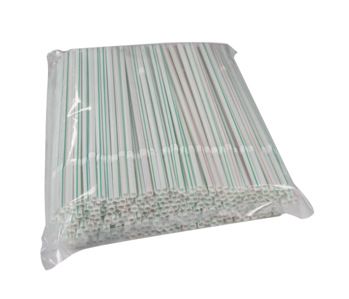 Hotpack STRAW250 Set of 250 Pieces 6mm Flexible Straw - White - Zoom Image 1