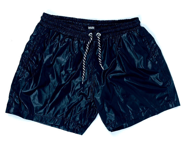 Shiny Swimming XL Shorts For Men - Black - Zoom Image