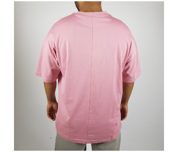 Oversize Medium T-Shirt With Skateboard Picture For Men - Pink - Zoom Image 2