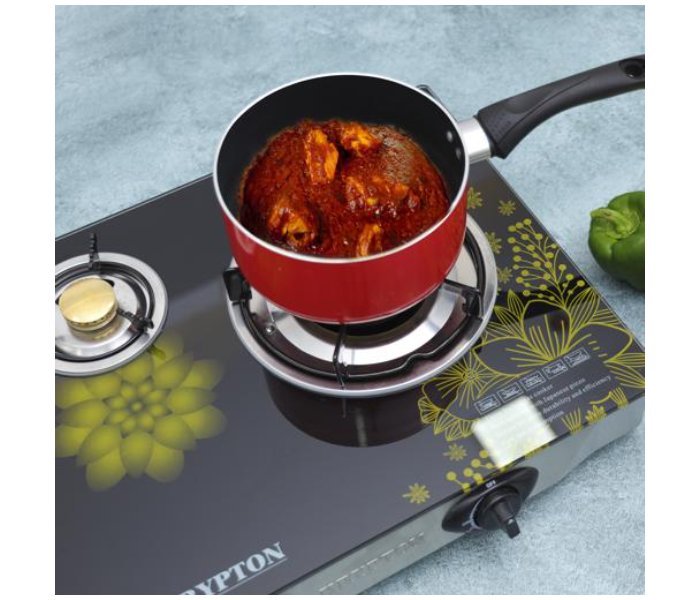 Krypton KNGC6349 Enamelled Pan Support 3 Burner Gas Cooker - Black - Zoom Image 2