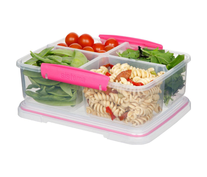 Sistema 1.74Litre To Go Lightweight Quad Split Lunch Box - Zoom Image 4