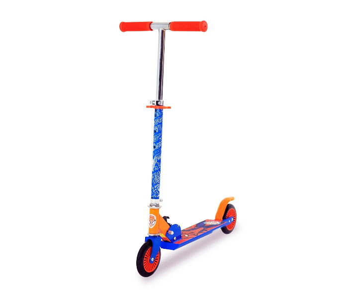 Spartan Spiderman 120mm Folding Scooter For Kids - Orange and Blue - Zoom Image 1