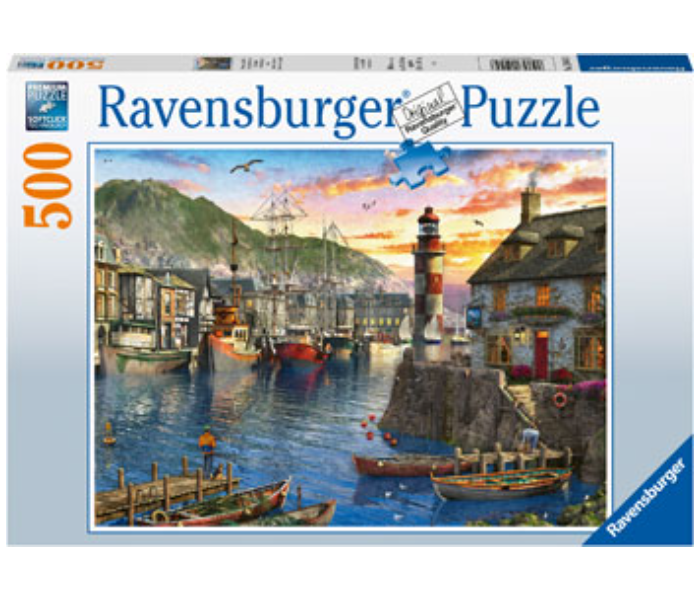 Ravensburger Sunrise At The Port Puzzle Game for Adult - Zoom Image