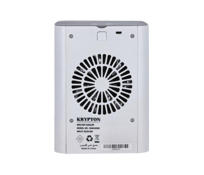 Krypton KNAC6309 3 Speed Fan Portable Mini Air Cooler - White - Zoom Image 5