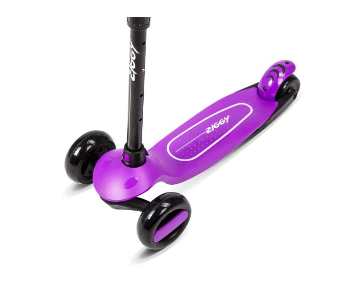 Spartan Ziggy 3-Wheel Tilt Scooter with LED Light For Kids - Purple - Zoom Image 4