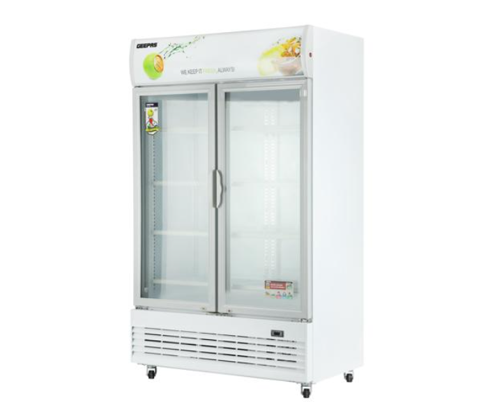 Geepas GSC1200DN 1200 Litre Side By Side Showcase Chiller - White - Zoom Image 6