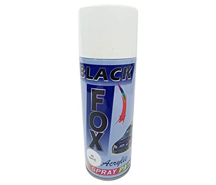 Set of 3 Color Fox Premium Acrylic Car Spray Paint - White, Black & Silver - Zoom Image 1