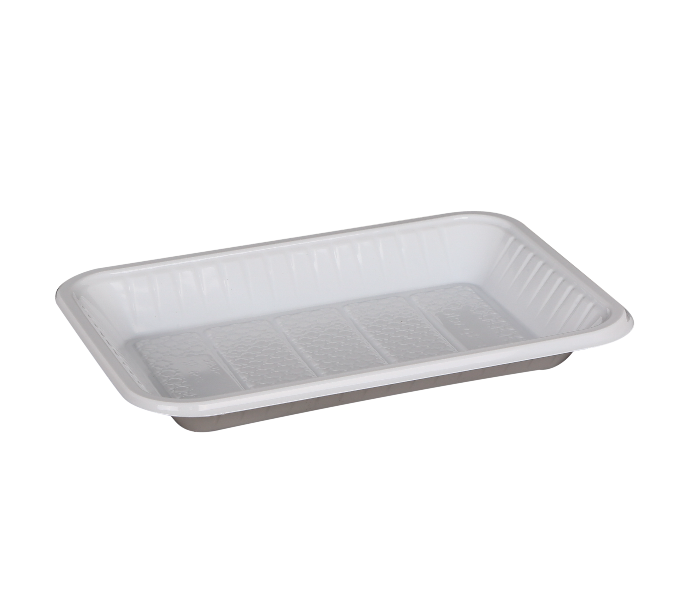 Hotpack PAV3HP No 3 1Kg Plastic Rectangular Tray - White - Zoom Image 4