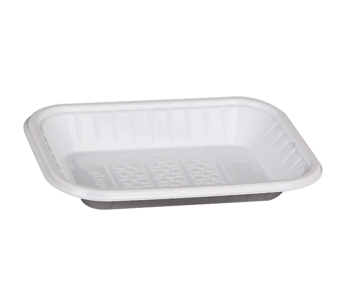 Hotpack PAV1HP No 1 1Kg Plastic Rectangular Tray - White - Zoom Image 2