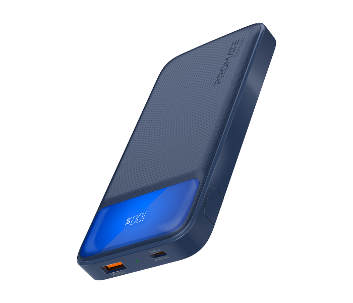 Promate 10000mAh 20Watts Power Bank with Kickstand - Navy - Zoom Image 1