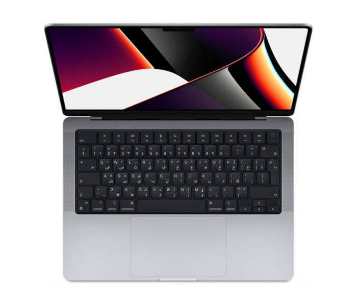 Apple Z15H001DK 14 Inch Liquid Retina XDR Screen M1 Max with 10-Core CPU 24 Core GPU 32GB RAM 2TB SSD MacOs Touch ID Backlit Magic US English Keyboard Macbook - Space Grey - Zoom Image 2