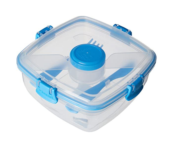 Sistema 1.1Litre To Go Lightweight Salad Lunch Box - Blue - Zoom Image 1